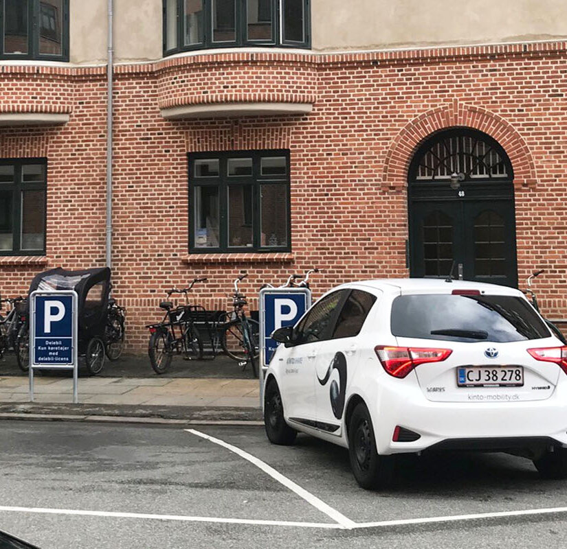 Delebil på Islands Brygge