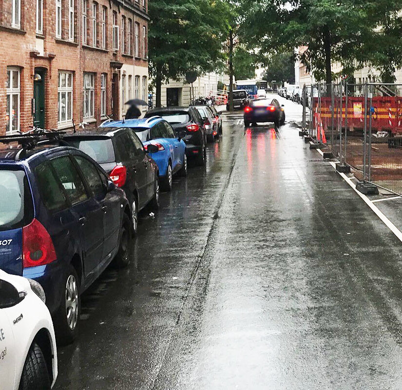 Delebil på Vesterbro
